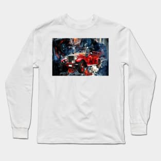 Vintage Fire Engine Long Sleeve T-Shirt